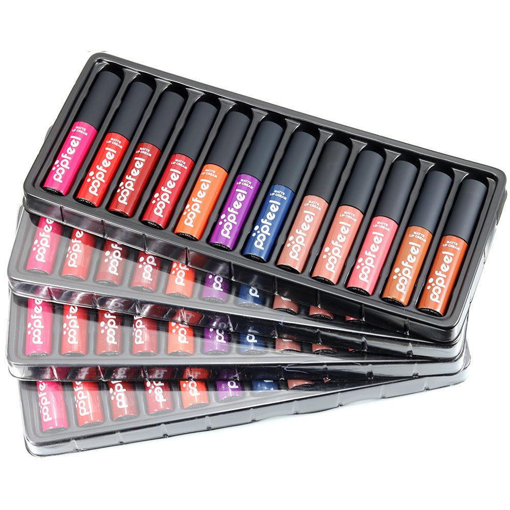 12-Color Lip Gloss Set